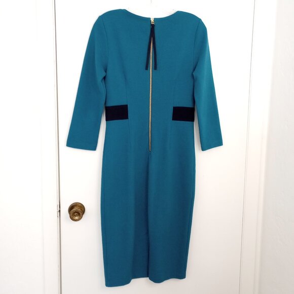 Boden Laura Ottoman Midi Dress in Drummer Blue - Picture 8 of 11